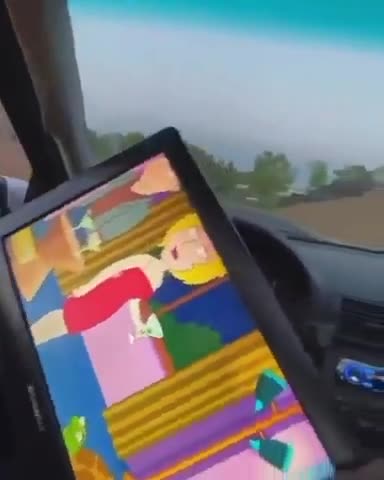 News Break: New TV in my car.