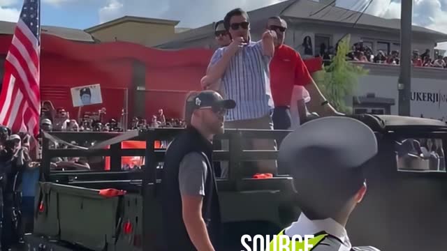 Throwing A Beer Can At Ted Cruz In Front Of A Woman Police Officer