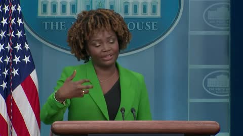 WH press sec on Biden saying he has no intentions of letting the Republicans wreck the economy: "[Biden] is going to call that out when he sees there is real danger..."