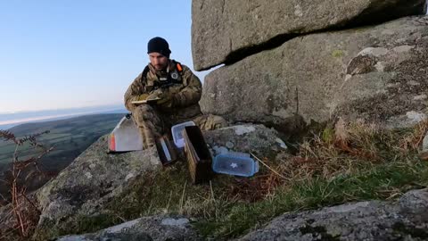 opening the letterbox in Dartmoor