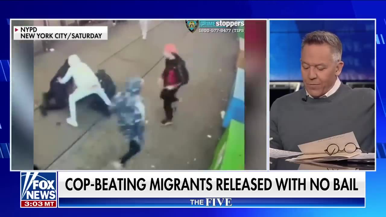 ‘The Five’ reacts to ‘shocking’ video of migrants beating NYPD officers.