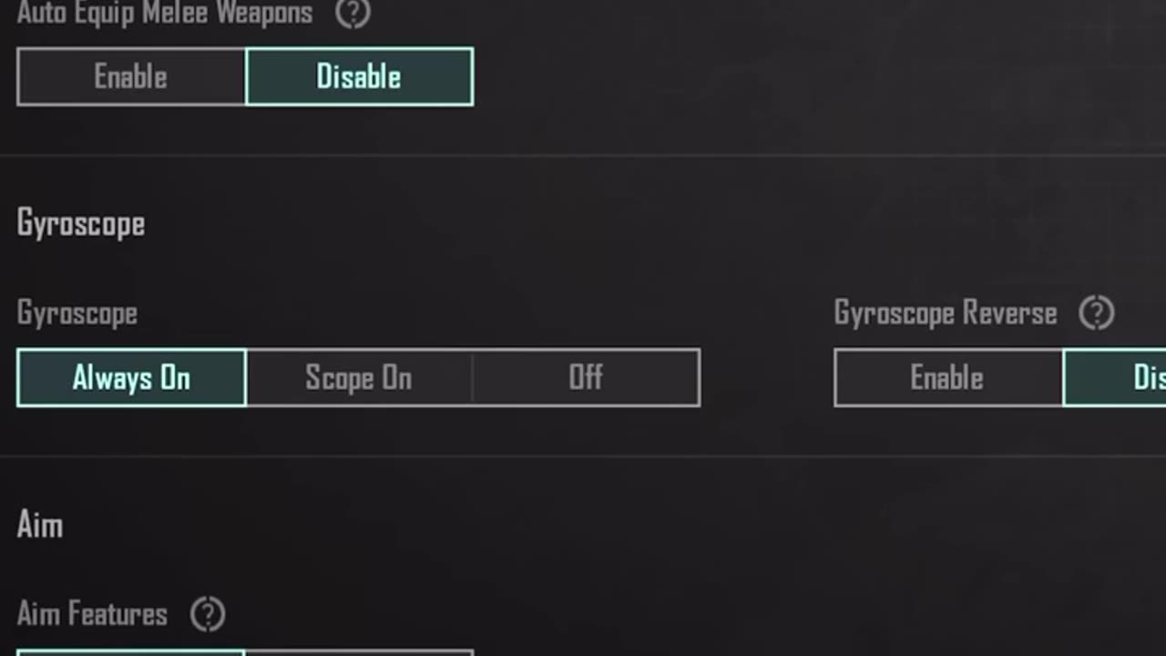 Levinho pubg button use settings