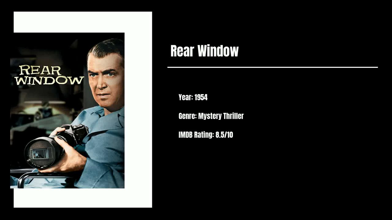Best Movies To Watch #38 - Rear Window