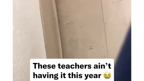 Crazy teacher making fun of himself