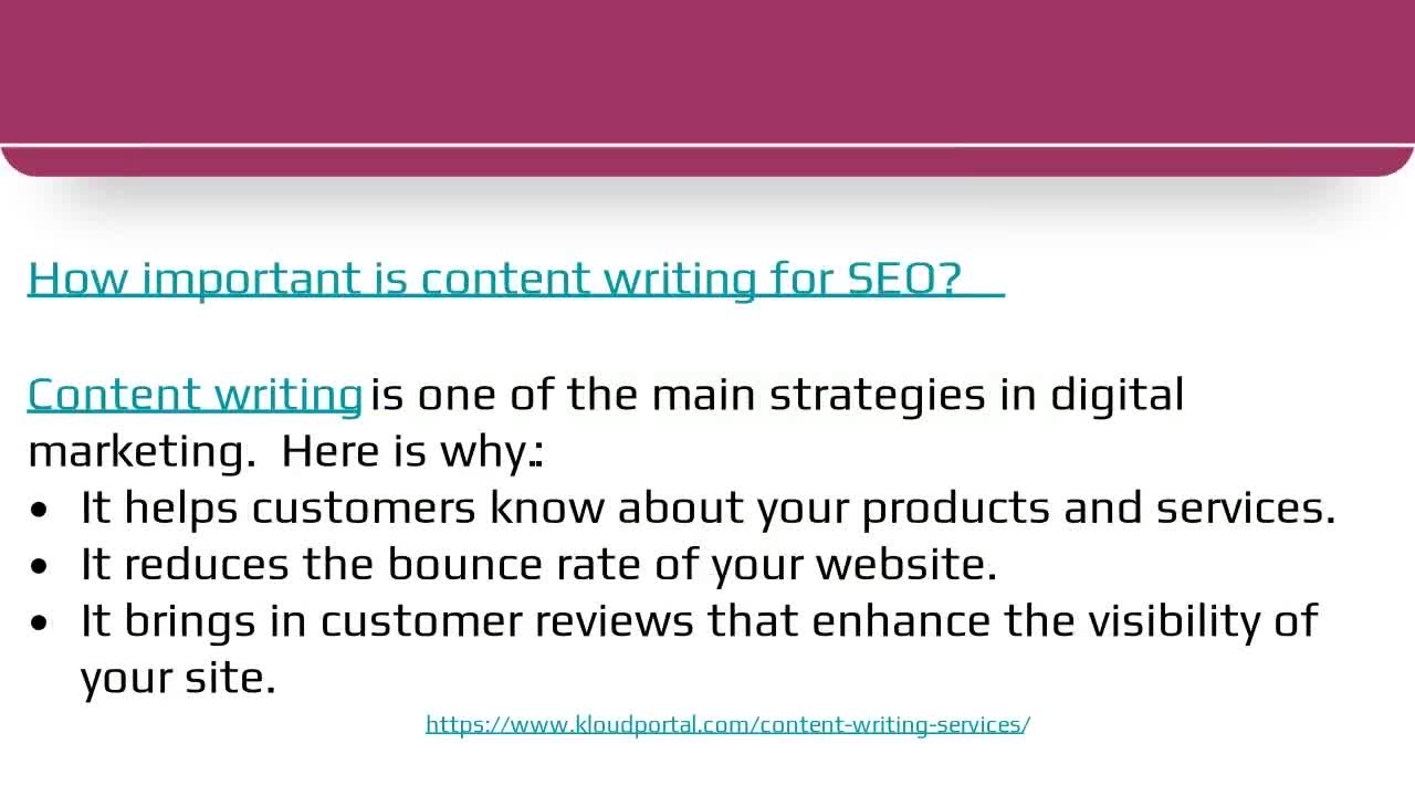 Is Content Writing Everything in SEO | KloudPortal