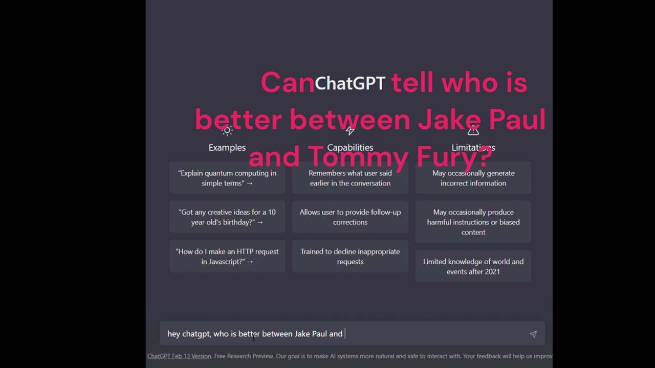 Does ChatGPT knows who is the Best between Jake vs Paul? Watchout