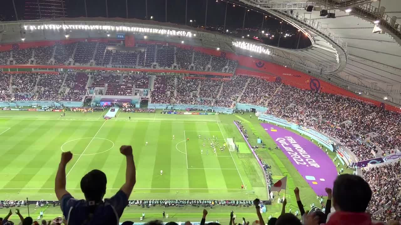 ［Local video] Qatar World Cup 2022 JAPAN WIN AGAINST GERMANY Japan 🇯🇵 vs. Germany 🇩🇪