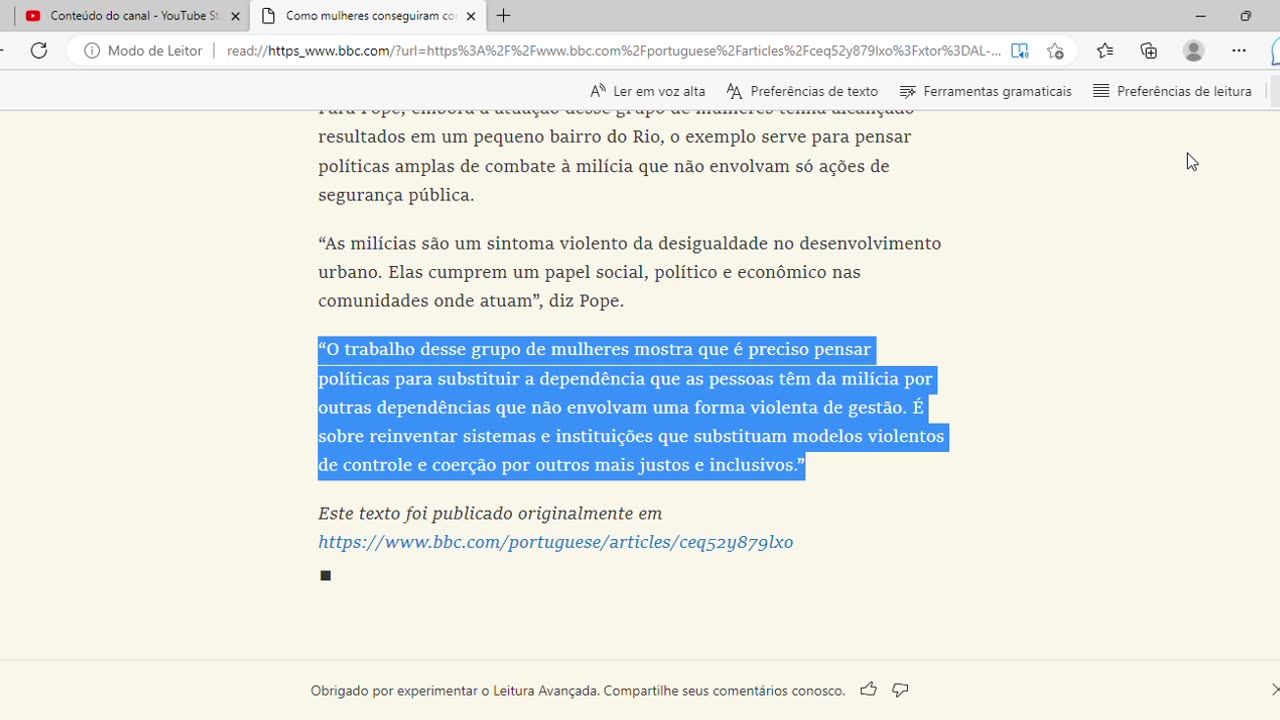 Como mulheres conseguiram conter 'com comida' poder da milícia em área dominada do RJ