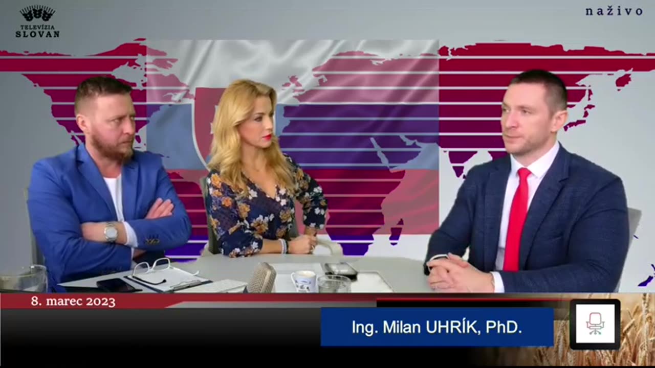 Europoslanec Milan UHRÍK hosťom v TV SLOVAN 8.3.2023 (VIDEO SK, 1 hod 6 min)