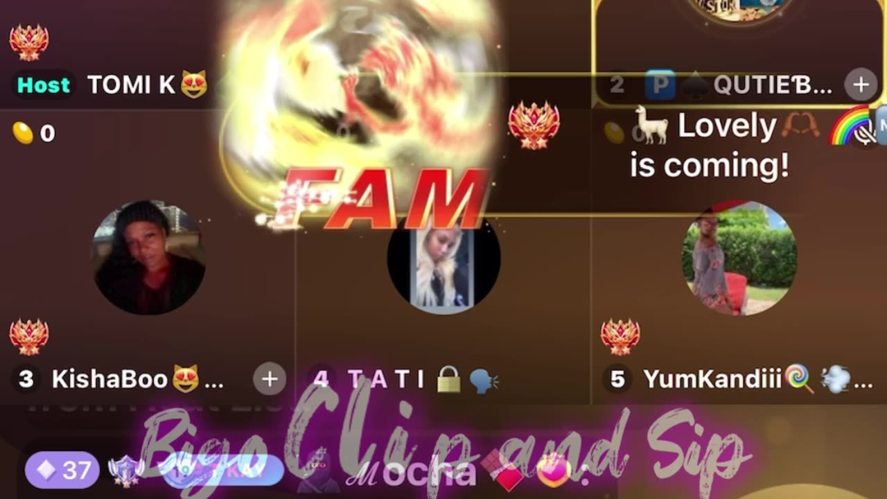 VonVon watching Liyah's live while on TomiKay's panel 3/9/24 #bigoclipandsip