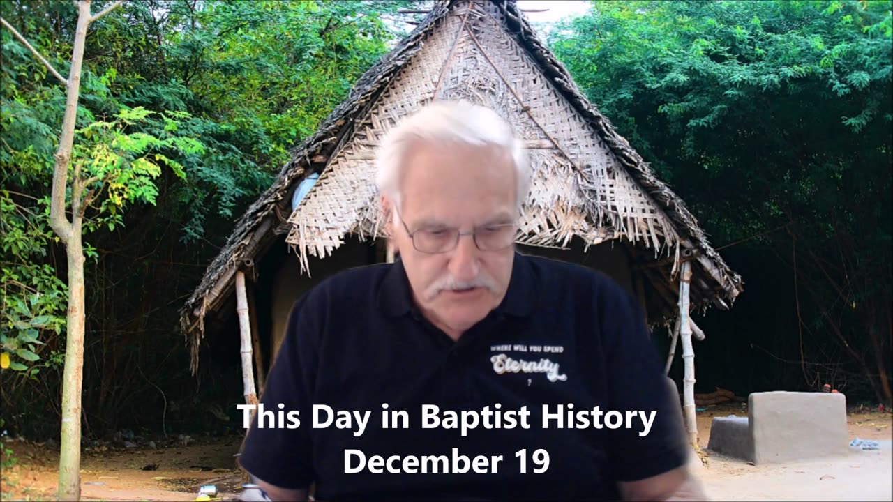 This Day in Baptist History December 19