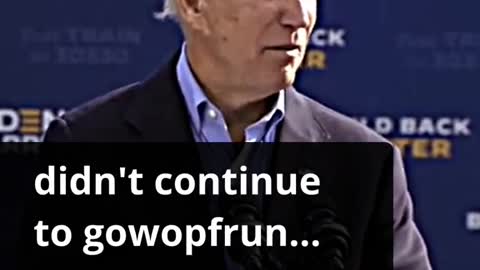 Biden was interviewed outdoors