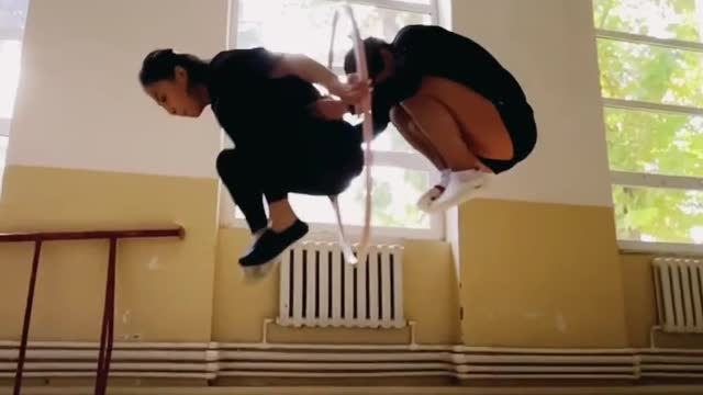 Asal Saparbaeva & Oksana Chusovitina ⭕️
