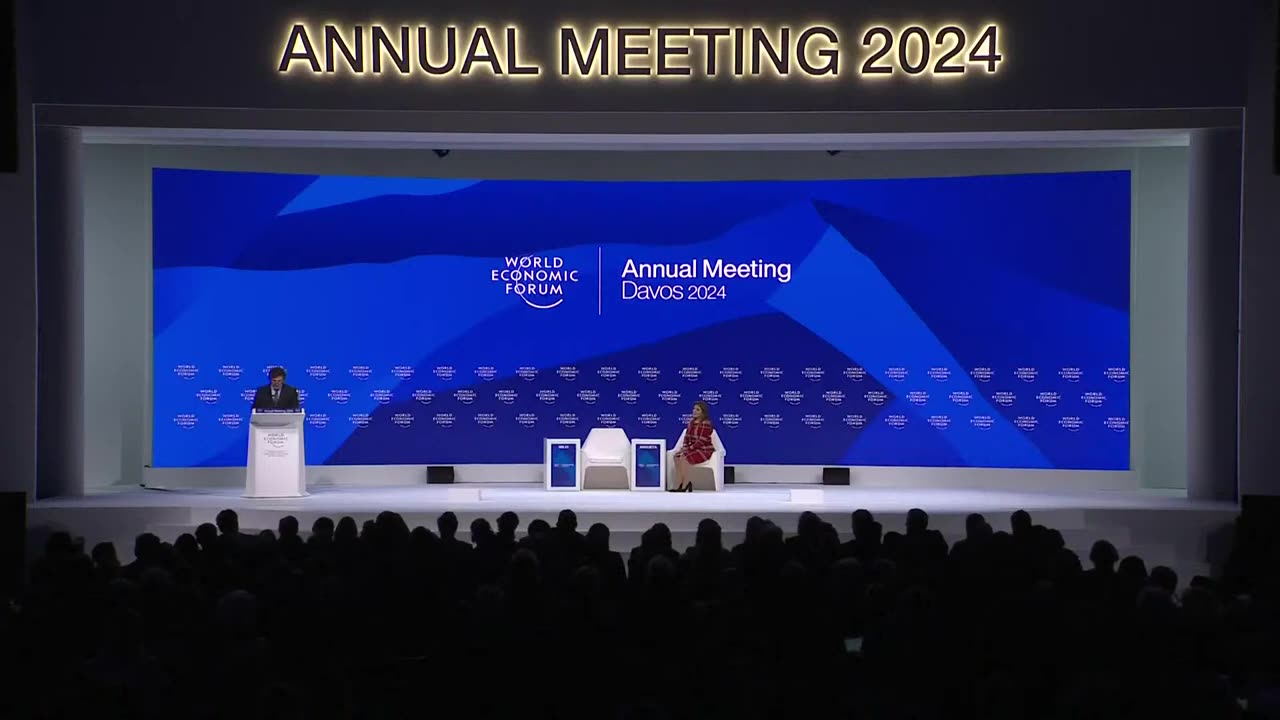 Javier Milei addresses the World Economic Forum Davos 2024 - "Rebuilding trust" they had to have atleast 1 Puppet say what the puplic wanted to hear!