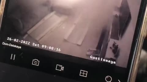 Video from cameras inside one of the apartments in the house on Lobanovsky