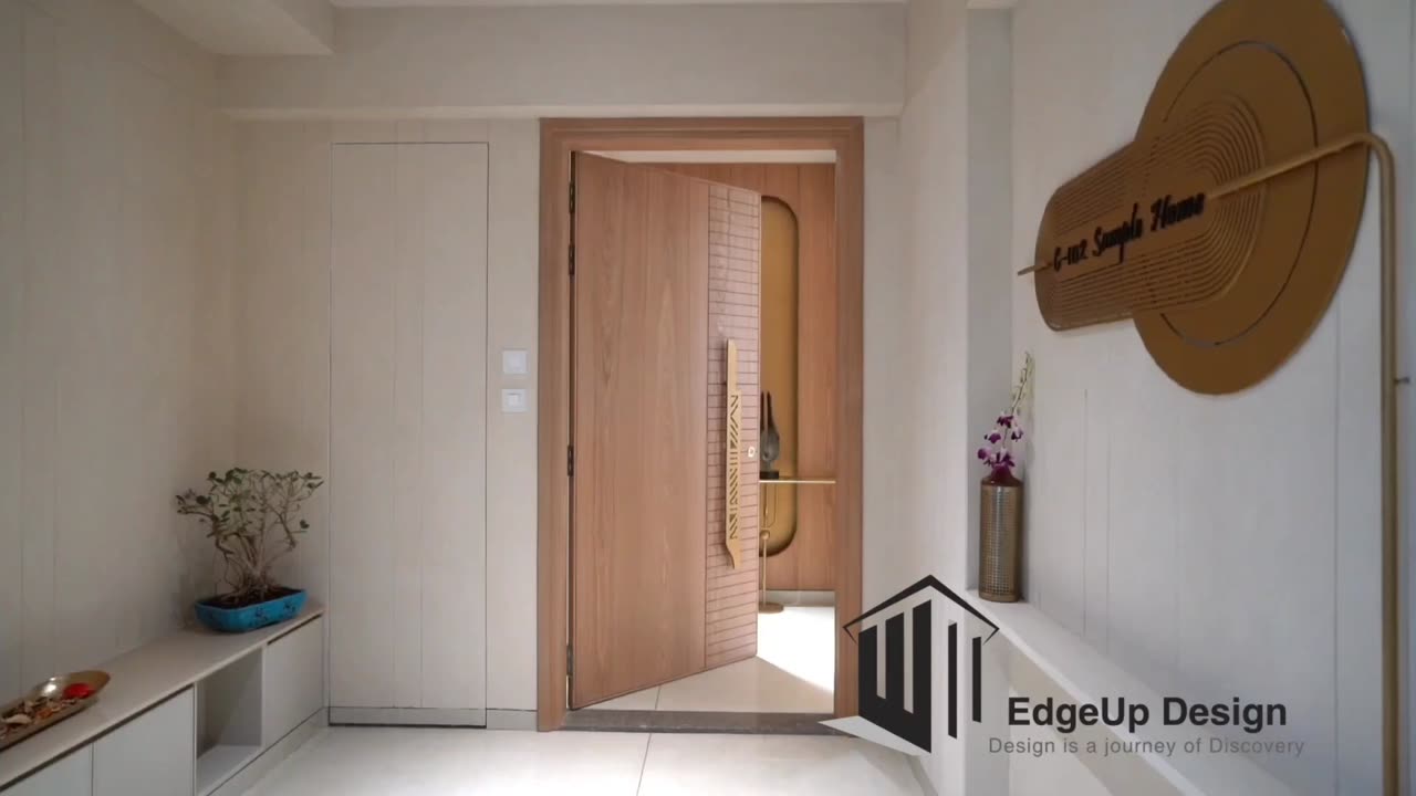 Main Entrance Design | Jali door | SAMPLE Flat | Edgeup Design