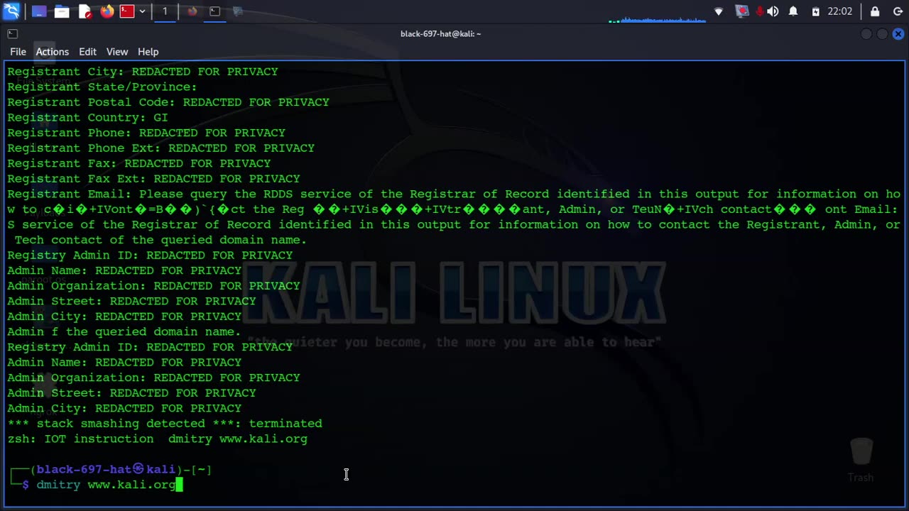 How to use Dmitry Tool in Kali Linux Passive Information Gathering