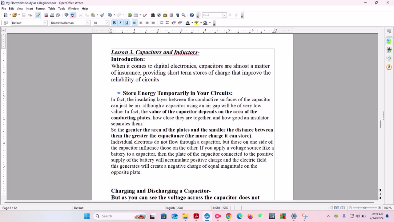 What I learned from My Study of Basic Electronics, Lesson 3