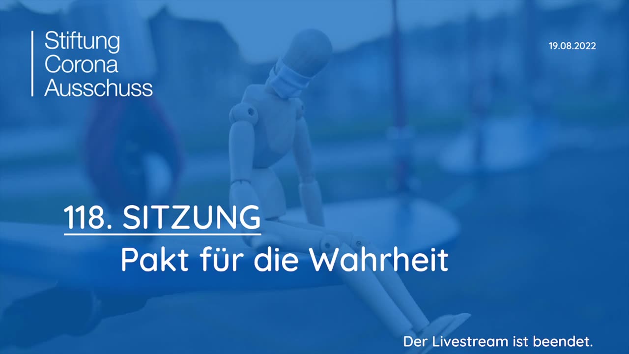 Corona Ausschuss Sitzung 118: Pakt für die Wahrheit | 19.08.2022