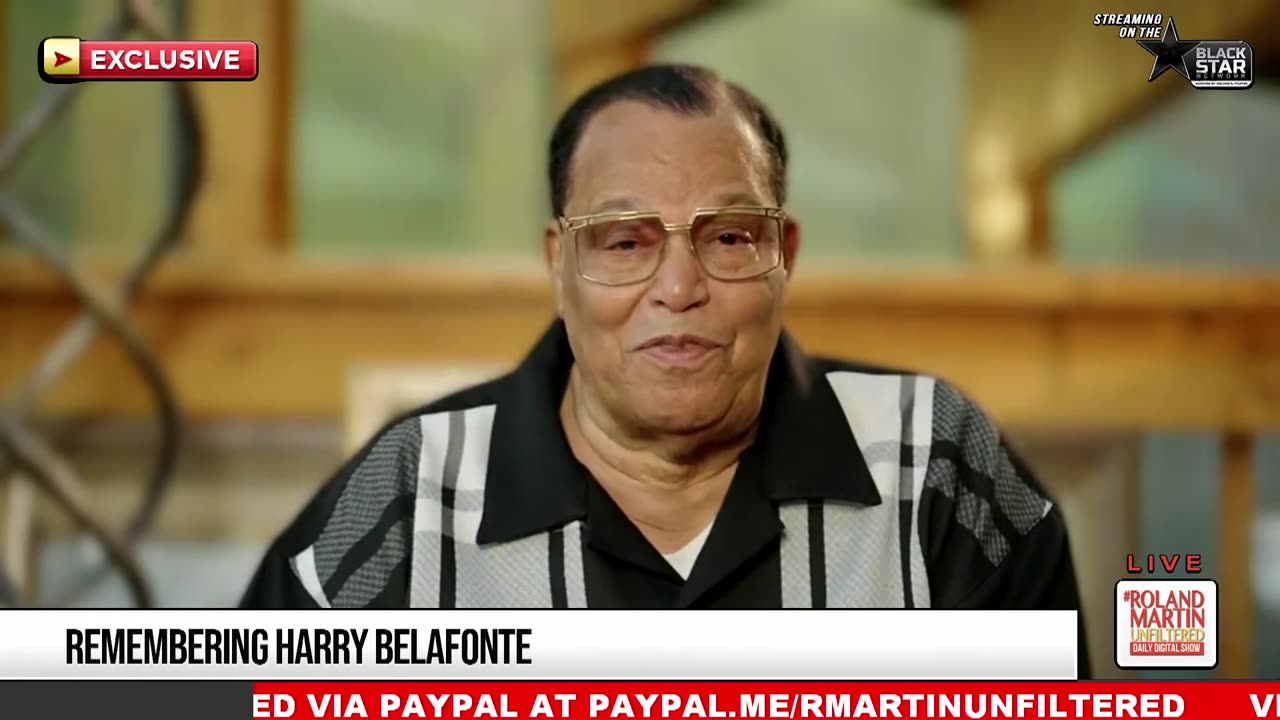 Minister Farrakhan featured on Roland Martin for Harry Belfante Tribute 4-27-23