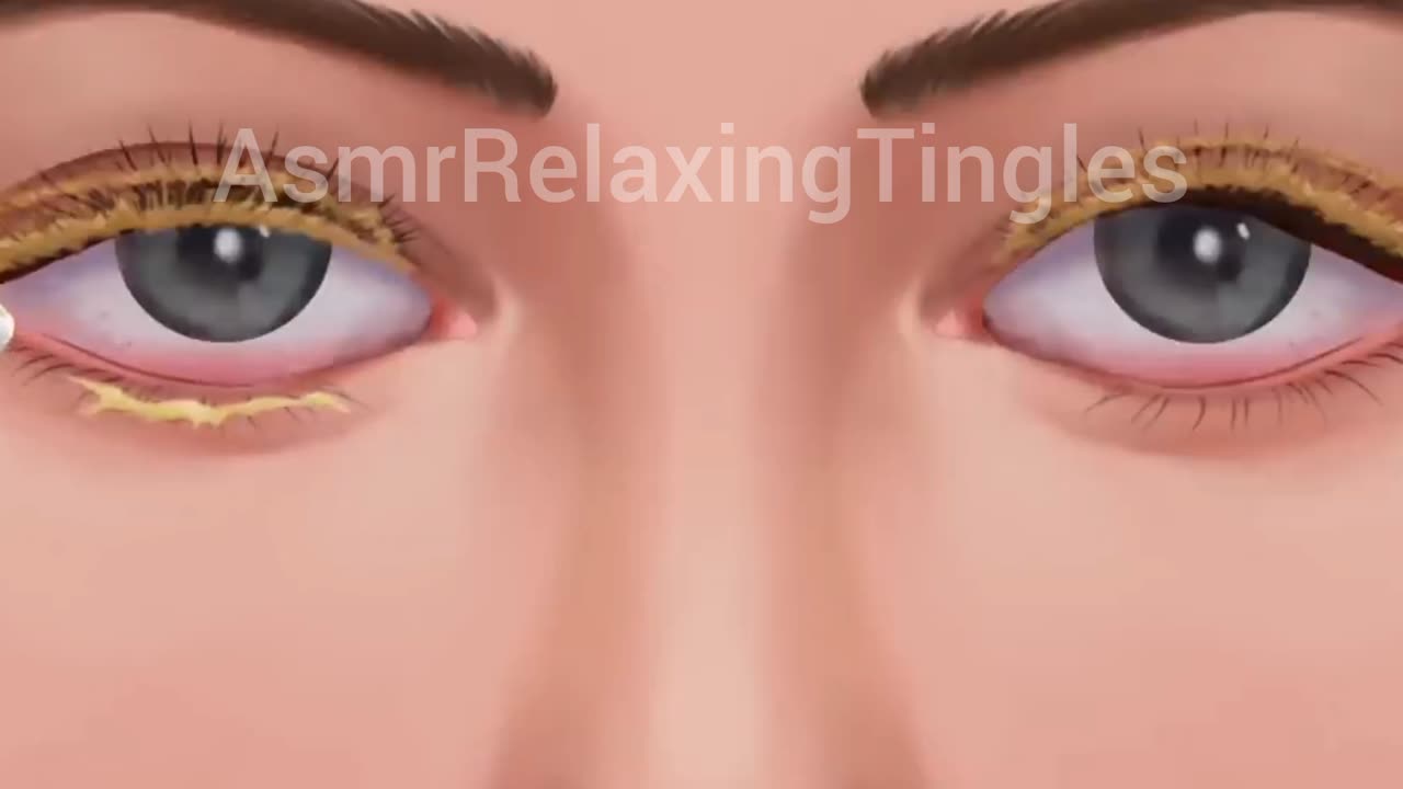 ASMR eye cleaning Treatment👁wait for the relaxing moment😍