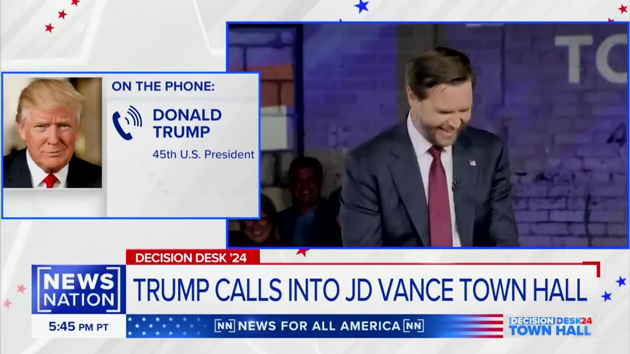 Trump surprised JD Vance by calling in to ask a question at his town hall in Michigan