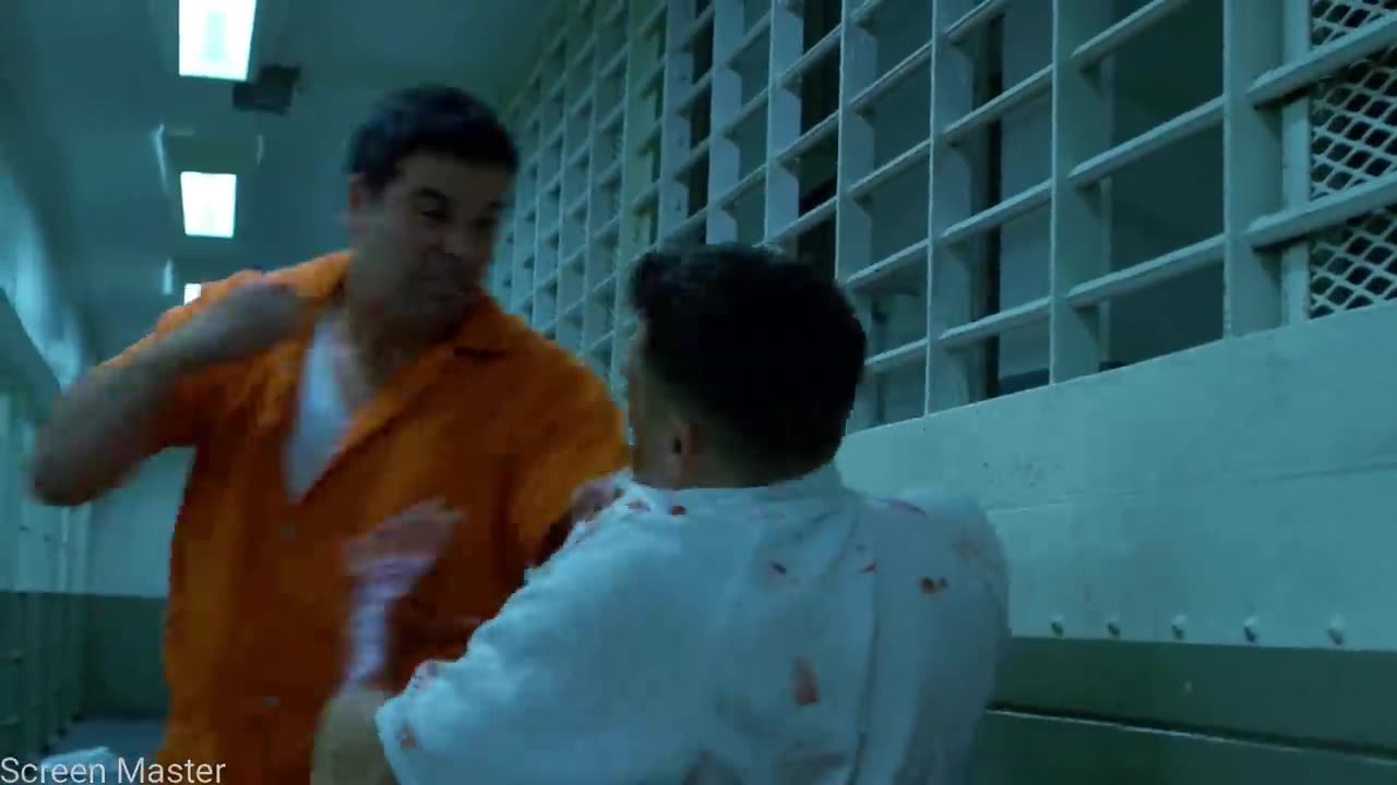 The punisher prison fight scene