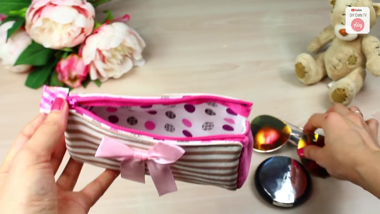 DIY CUTE PURSE BAG Awesome Woman Zipper Bag Tutorial