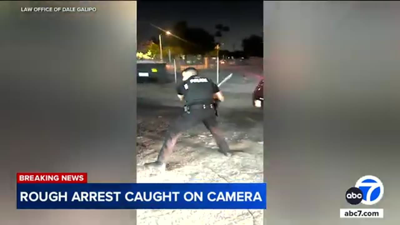 San Bernardino police officer repeatedly strikes man with baton during arrest