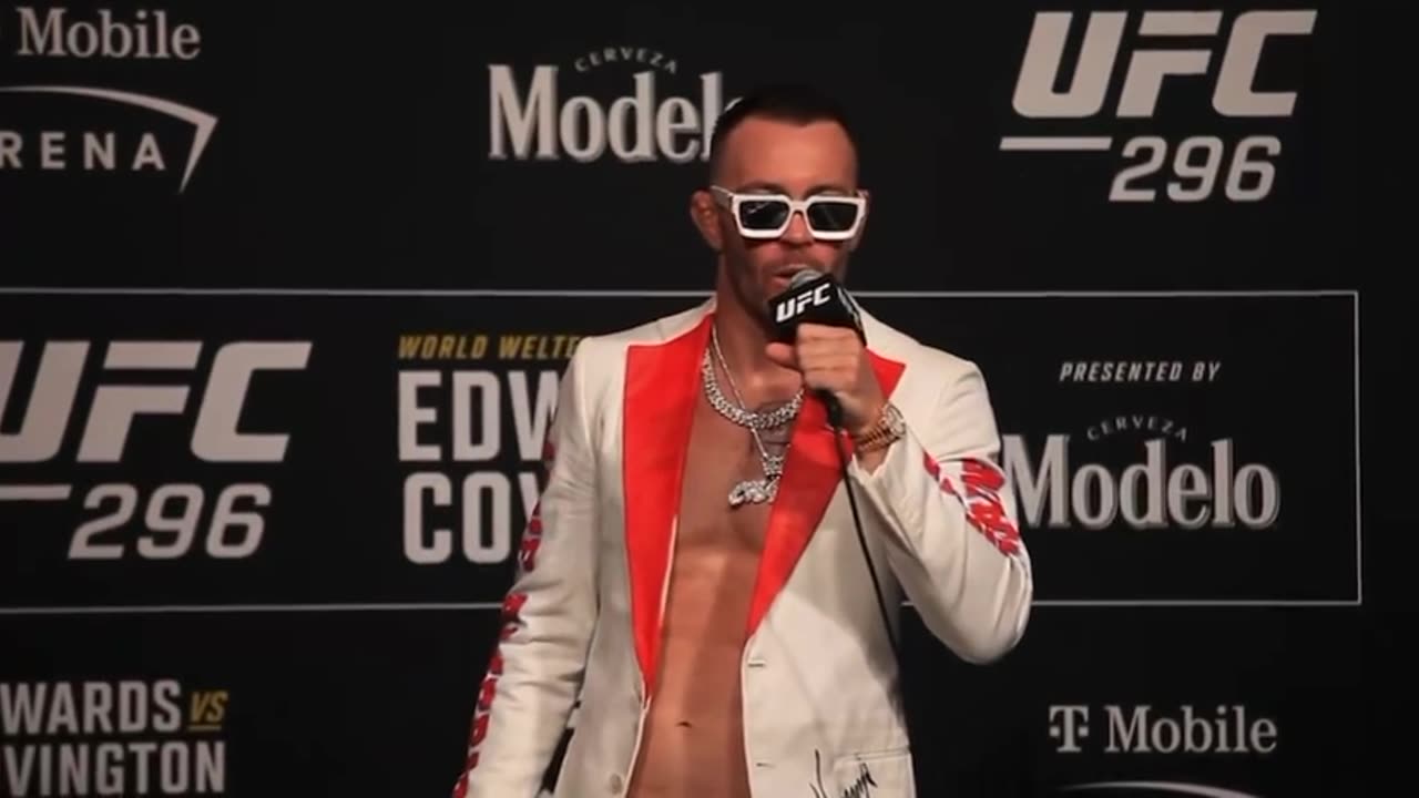 COLBY COVINGTON KNOCKS LEBRON JAMES (Language)