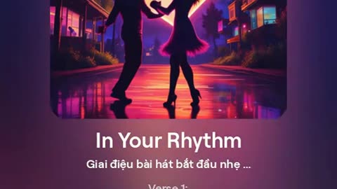 in your rhythm