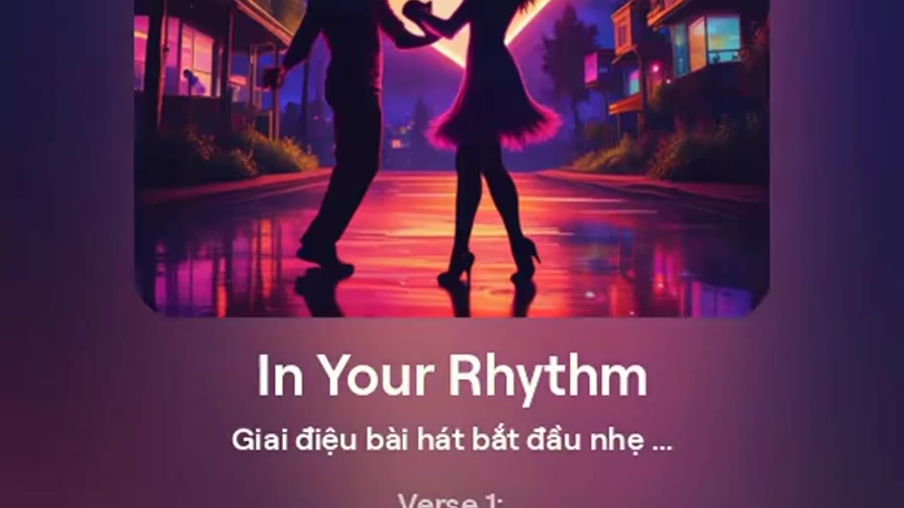 in your rhythm