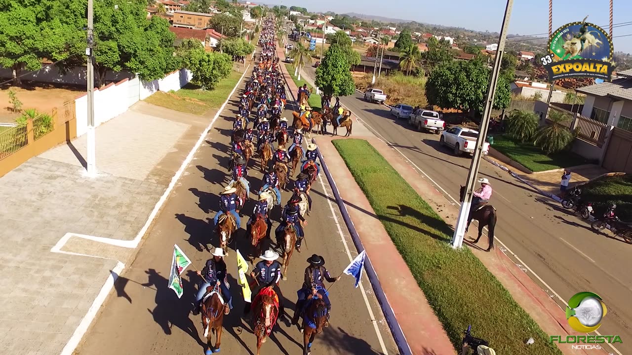 Cavalgada da 33ª Expoalta 2023, Parte 3 imagens Drone