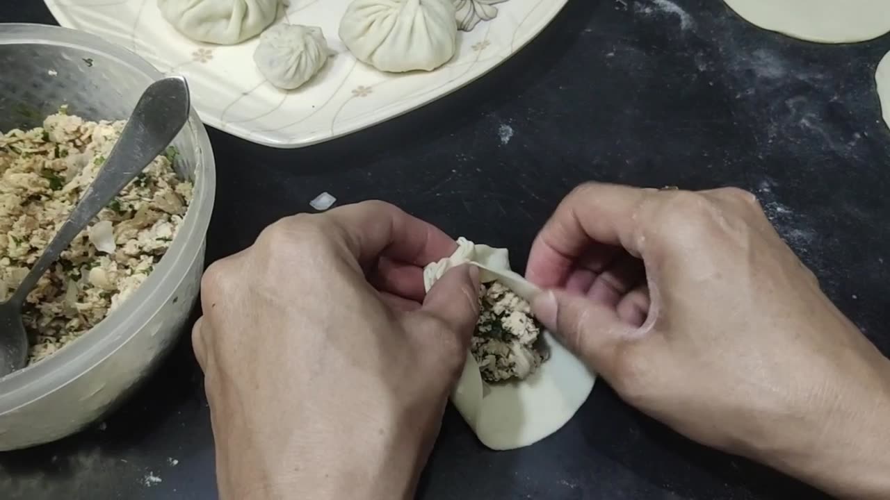 Quick Recipe of Chicken Momos at Home by Sara Raza