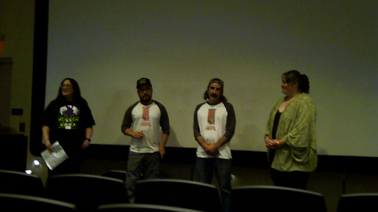 Porch Pirate Q n A after Delco Horror Haven's premier at Widener Univ