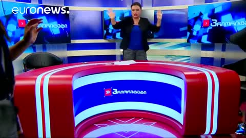 Round 2! Another fight breaks out between Georgian parliamentary candidates live on TV