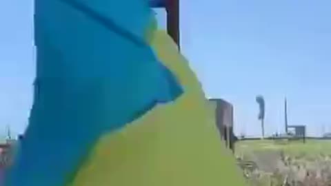 The Ukrainian flag now flies on the left bank of the Kherson region