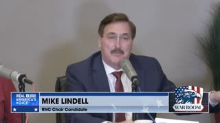 Mike Lindell and Caroline Wren Discuss 168 Members | RNC Chair Debate 2023