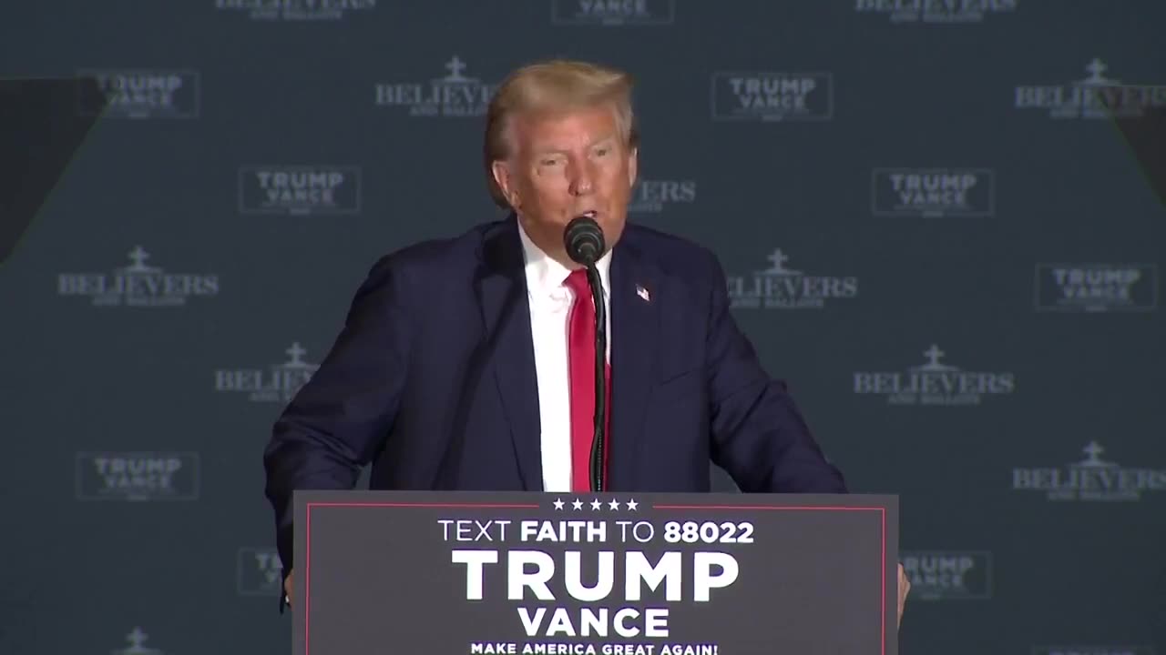 PRESIDENT TRUMP: If you want to know what is at stake for Christians in this race remember Kamala