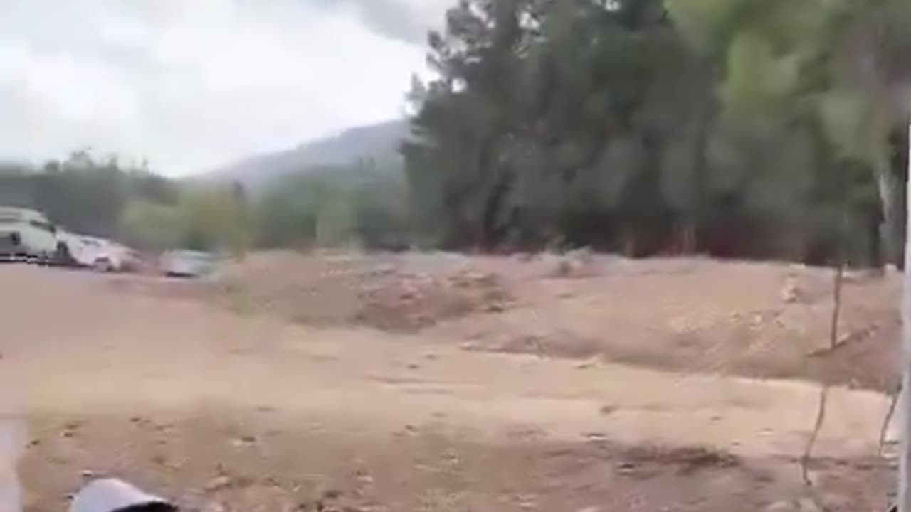 Footage from earlier today shows a Hezbollah suicide drone impacting in northern