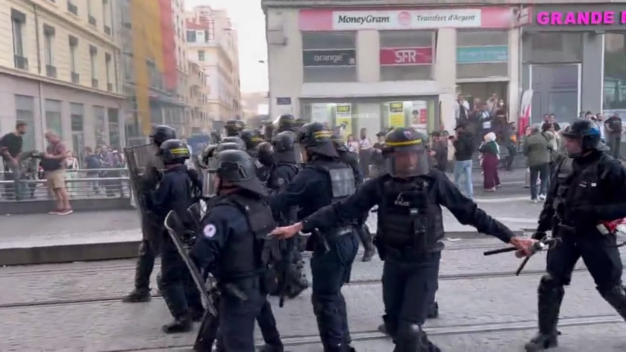 Police Break up a Massive Protest Celebrating Hamas in France