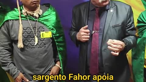 Sargento Fahur apoia movimento indígena contra STF e Akexandre de Moraes