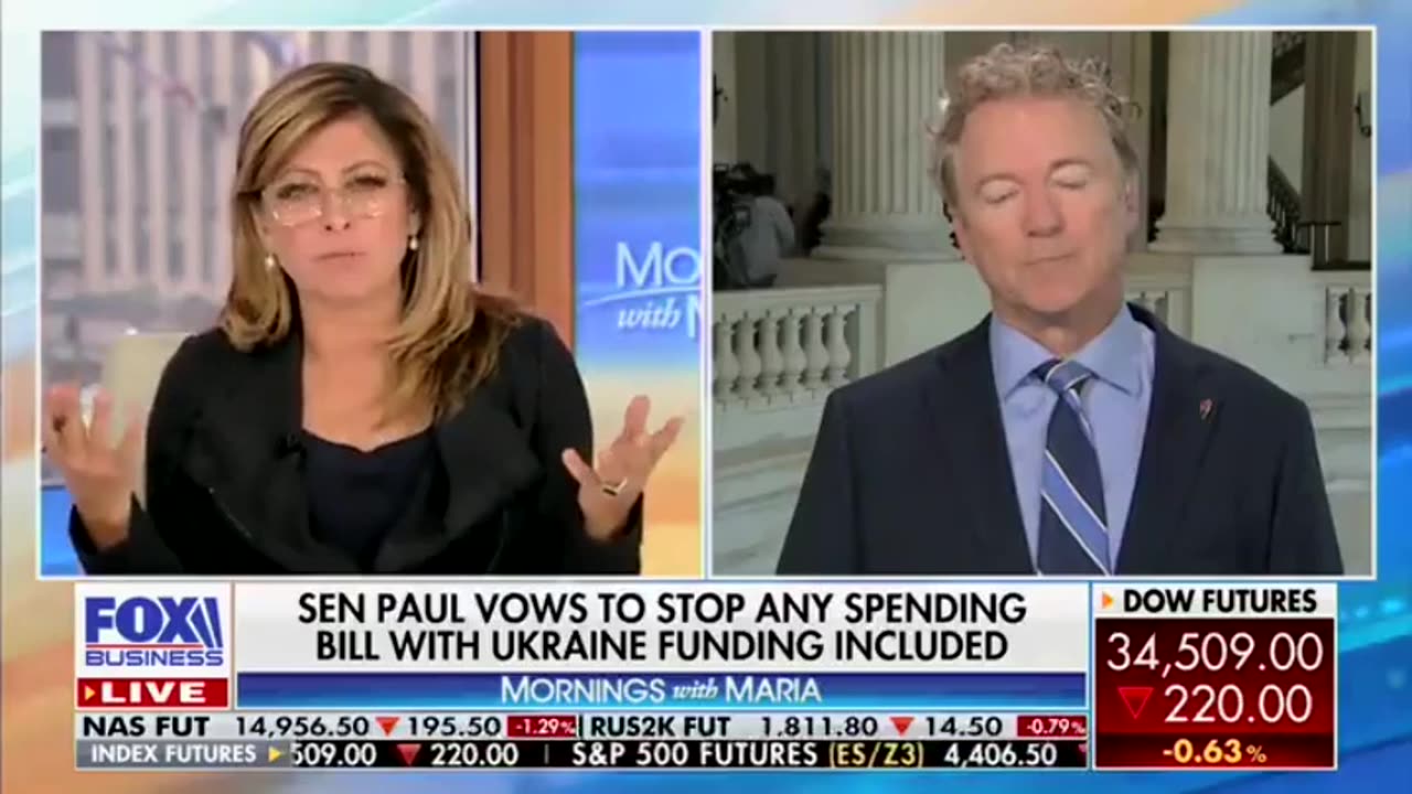 Rand Paul Vows to Stop ANY Spending Bill with #Ukraine Funding.