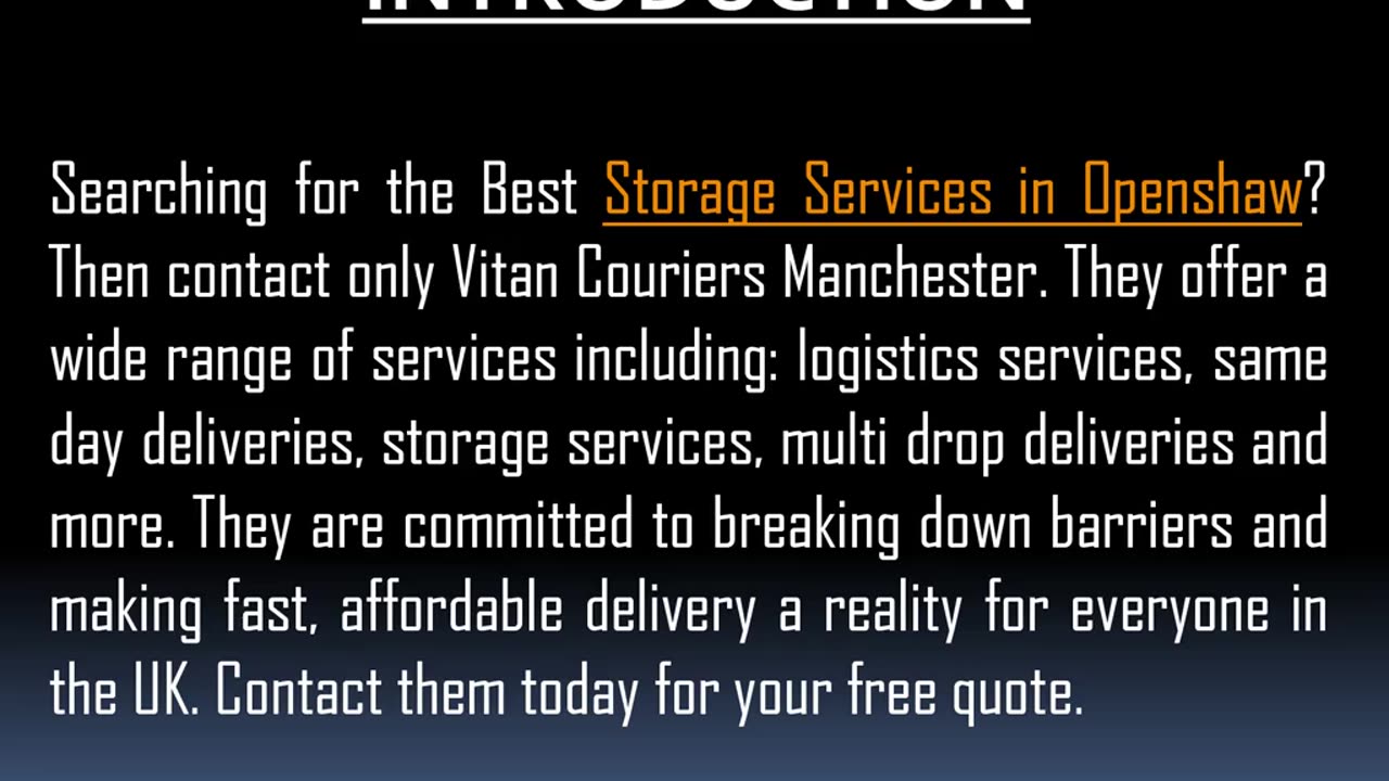 Best Storage Services in Openshaw