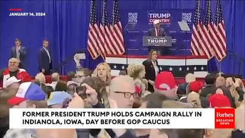 WATCH Trump Makes Fun Of Heckler At Pre Caucus Rally In Iowa 'Go Home