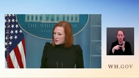 Jen Psaki Holds Press Briefing As US Continues To Warn Of Impending Russian Invasion