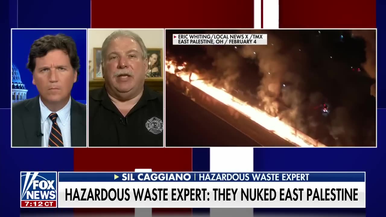 Hazardous waste expert Sil Caggiano tells Tucker Carlson Ohio town was 'nuked'