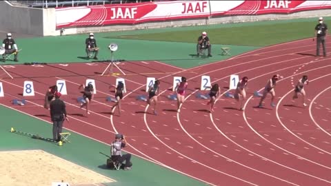 U16 W100m 予選3組 第53回U16陸上競技大会20221021愛媛県運動公園