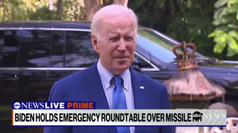 BIDENHOLDS EMERGENCY ROUNDTABLE OVER MISSILE