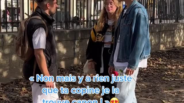 La réaction de son mec à la fin 😳